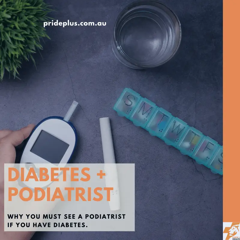 blog post on why you must see a podiatrist if you have diabetes with image of blood glucose monitor