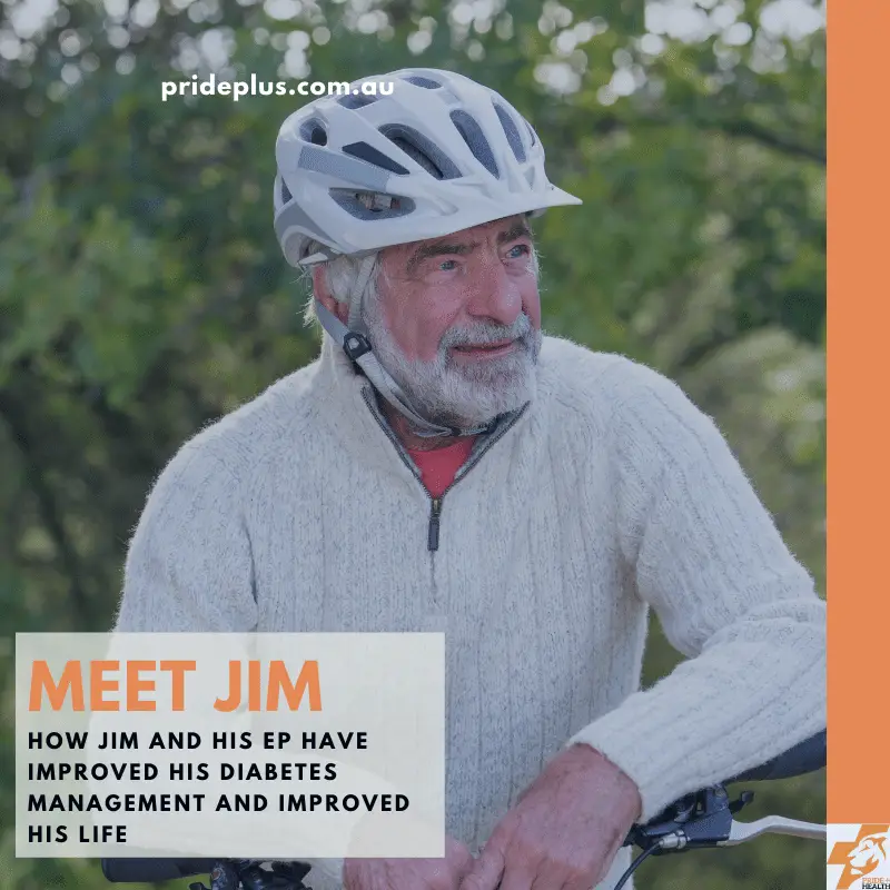 how an exercise physiologist can help with diabetes meet jim who is wearing a helmet on his head