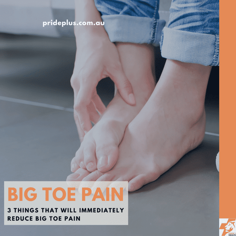 According to podiatrists 3 Things You Can Do To Immediately Reduce Big Toe Pain