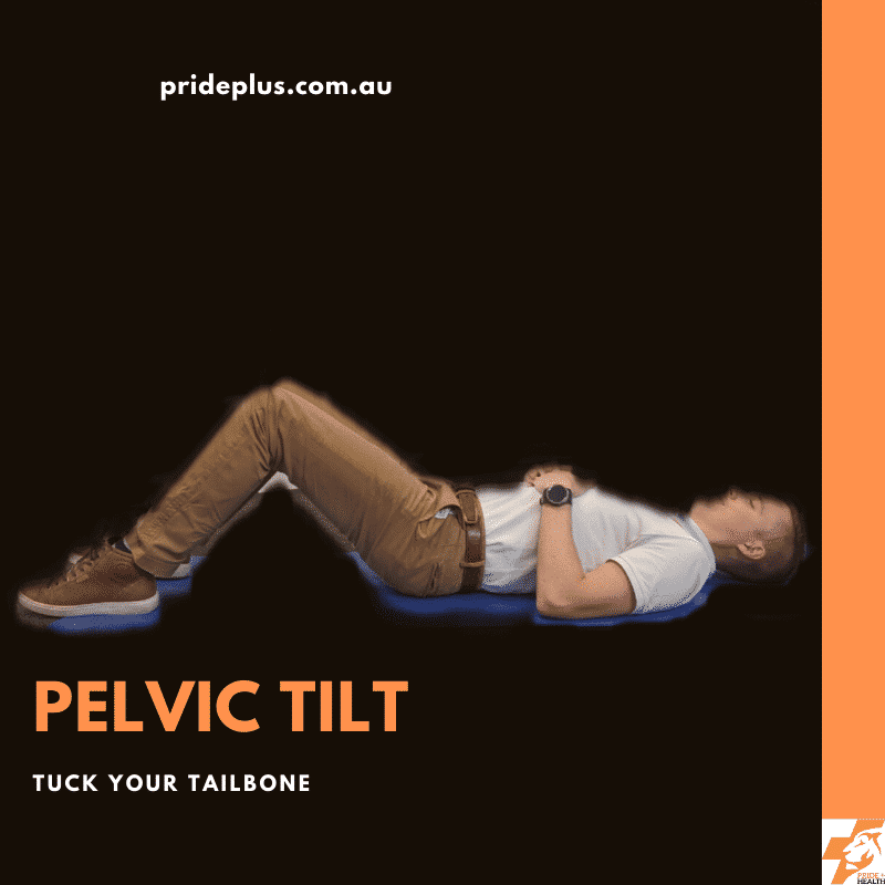 pelvic tilt exercise to prepare for pain free squat