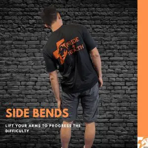 side bends the best physio exercises for lower back pain
