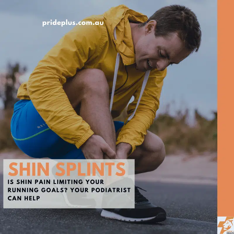 orthotics for shin splints male runner massaging sore shin