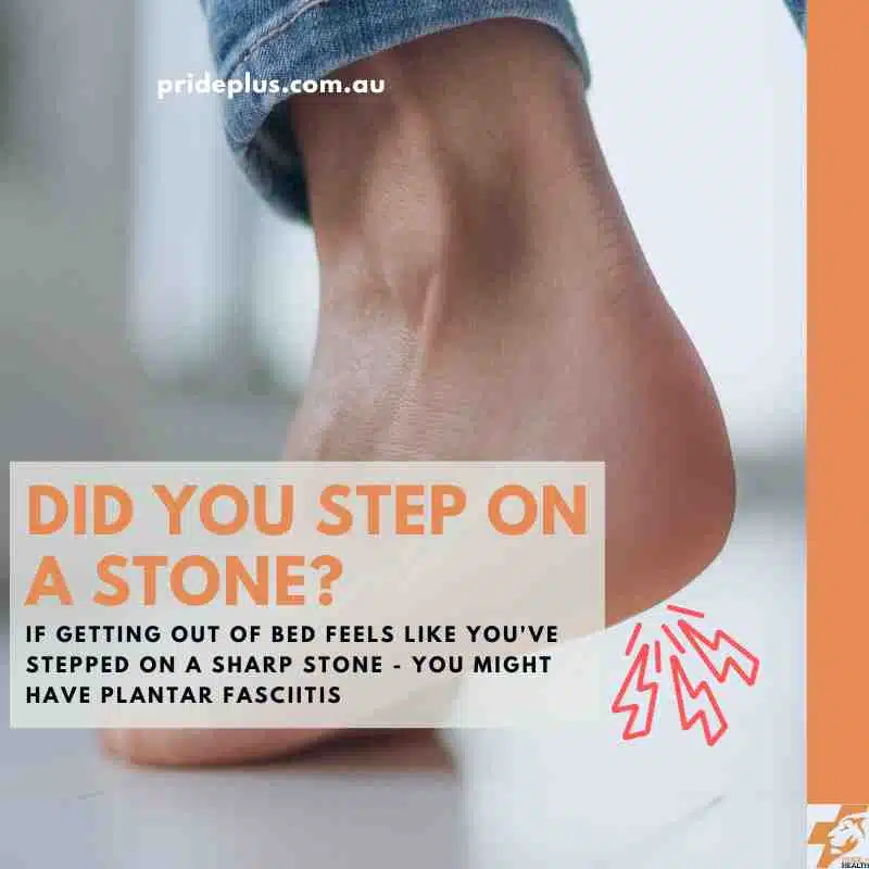 shockwave treatment for plantar fasciitis in melbourne if it feels like you stepped on a stone when you get out of bed in the morning