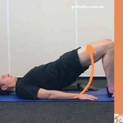 how to relieve achilles pain with a glute bridge exercise