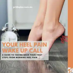 morning heel pain as feet get out of bed near an alarm clock the heel feels sharp and sore